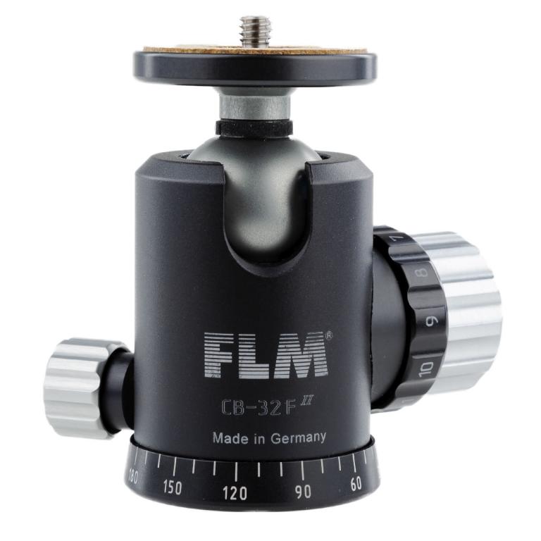 FLM CB-32 F II mit Friktion und versatzfreier Klemmung der Kugel.