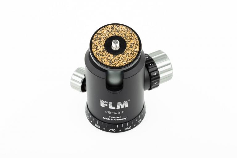 FLM CB-43 F II mit Friktion und versatzfreier Klemmung der Kugel.