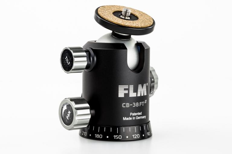 FLM CB-38 FT, mit Friktion - Kugelkopf für Profis - erweiterbar mit PRS-Knopf für Panorama-Fotografie.