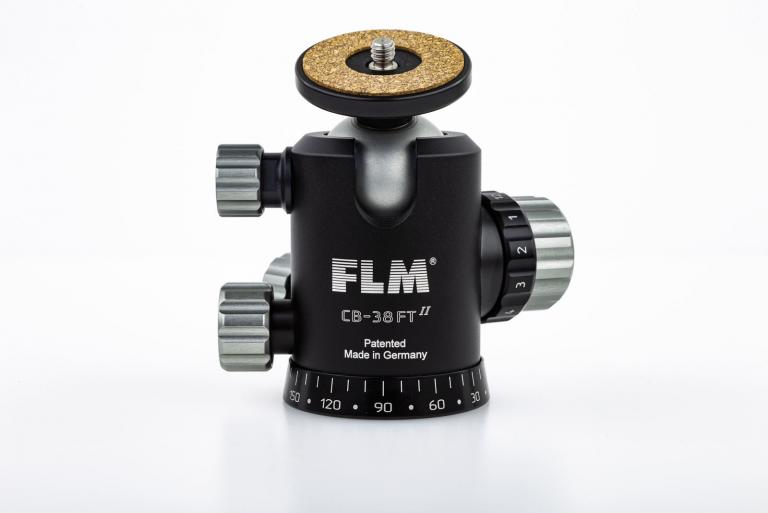 FLM CB-38 FTR II mit Friktion und versatzfreier Klemmung der Kugel.