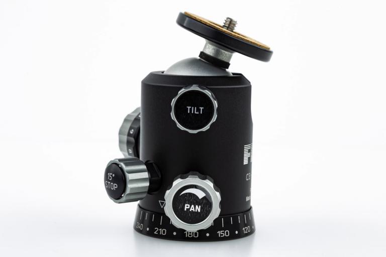 FLM CB-38 FT, mit Friktion - Kugelkopf für Profis - mit PRS-Knopf für Panorama-Fotografie.