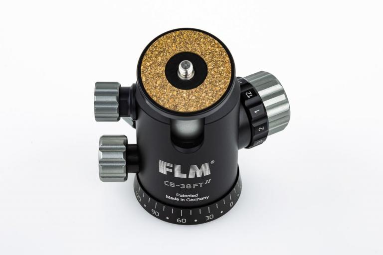 FLM CB-38 FT, mit Friktion - Kugelkopf für Profis - mit PRS-Knopf für Panorama-Fotografie.
