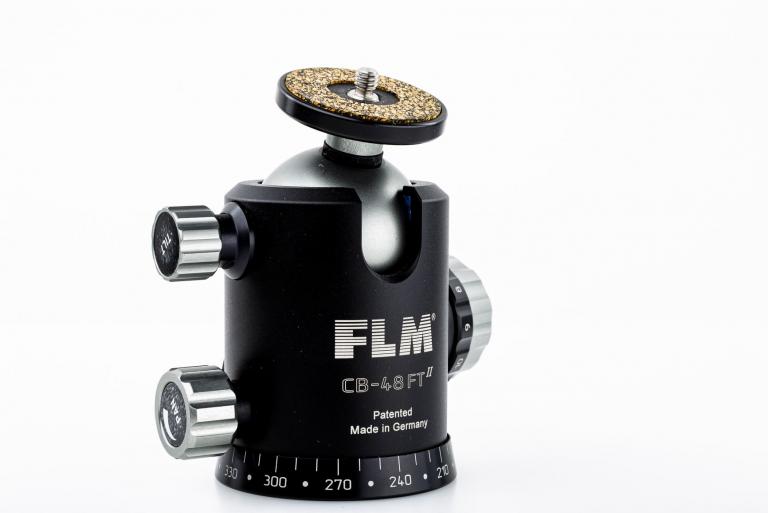 FLM CB-48 FT, mit Friktion - Kugelkopf für Profis - erweiterbar mit PRS-Knopf für Panorama-Fotografie.