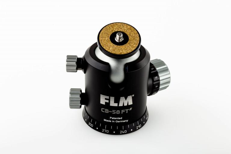 FLM CB-58 FT, mit Friktion - Kugelkopf für Profis - erweiterbar mit PRS-Knopf für Panorama-Fotografie.