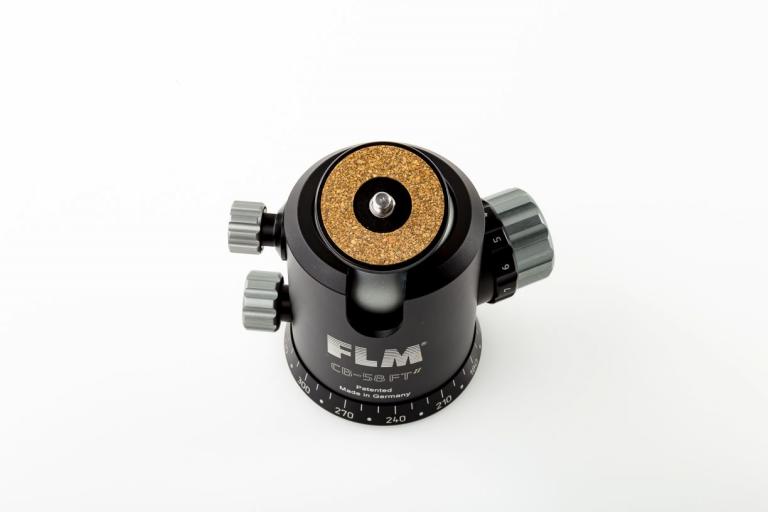 FLM CB-58 FT, mit Friktion - Kugelkopf für Profis - erweiterbar mit PRS-Knopf für Panorama-Fotografie.