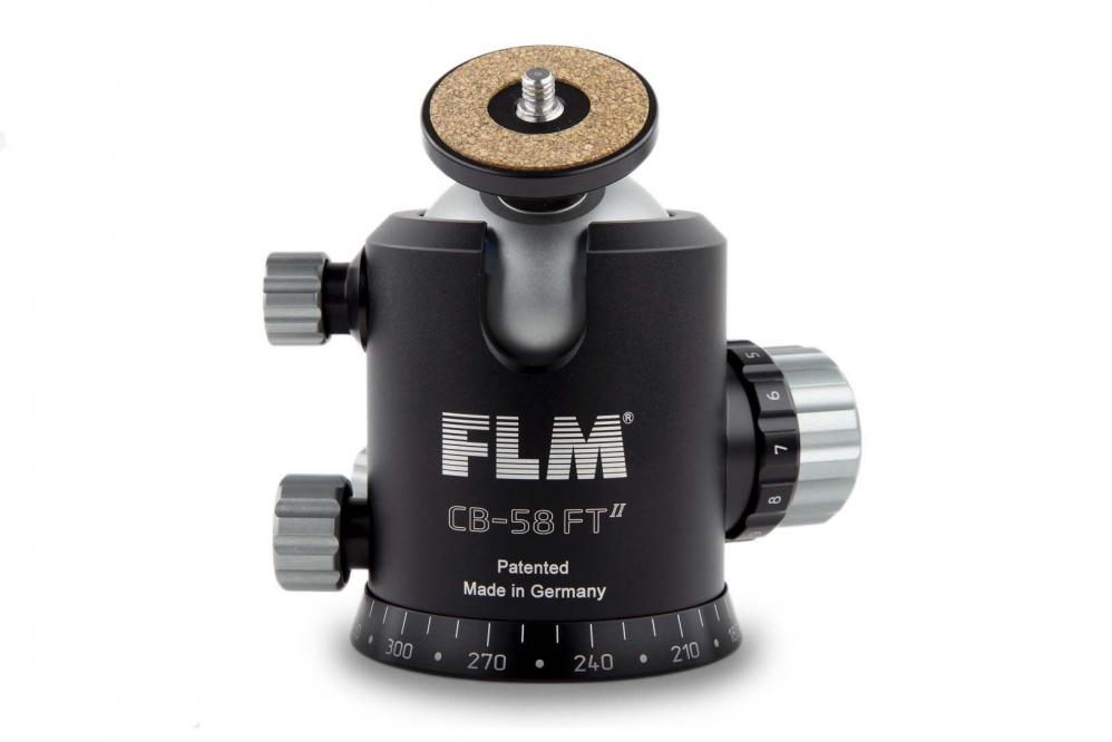 FLM CB-58 FTR II mit Friktion und versatzfreier Klemmung der Kugel.