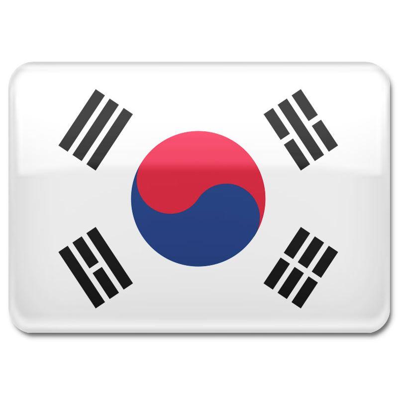 Länderflagge Korea.
