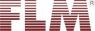 FLM Logo mit roter Schrift und weißem Hinteregrund.